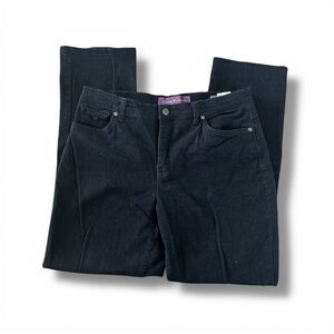 [Gloria Vanderbilt] Black Amanda Straight Leg Jeans 10 SHORT